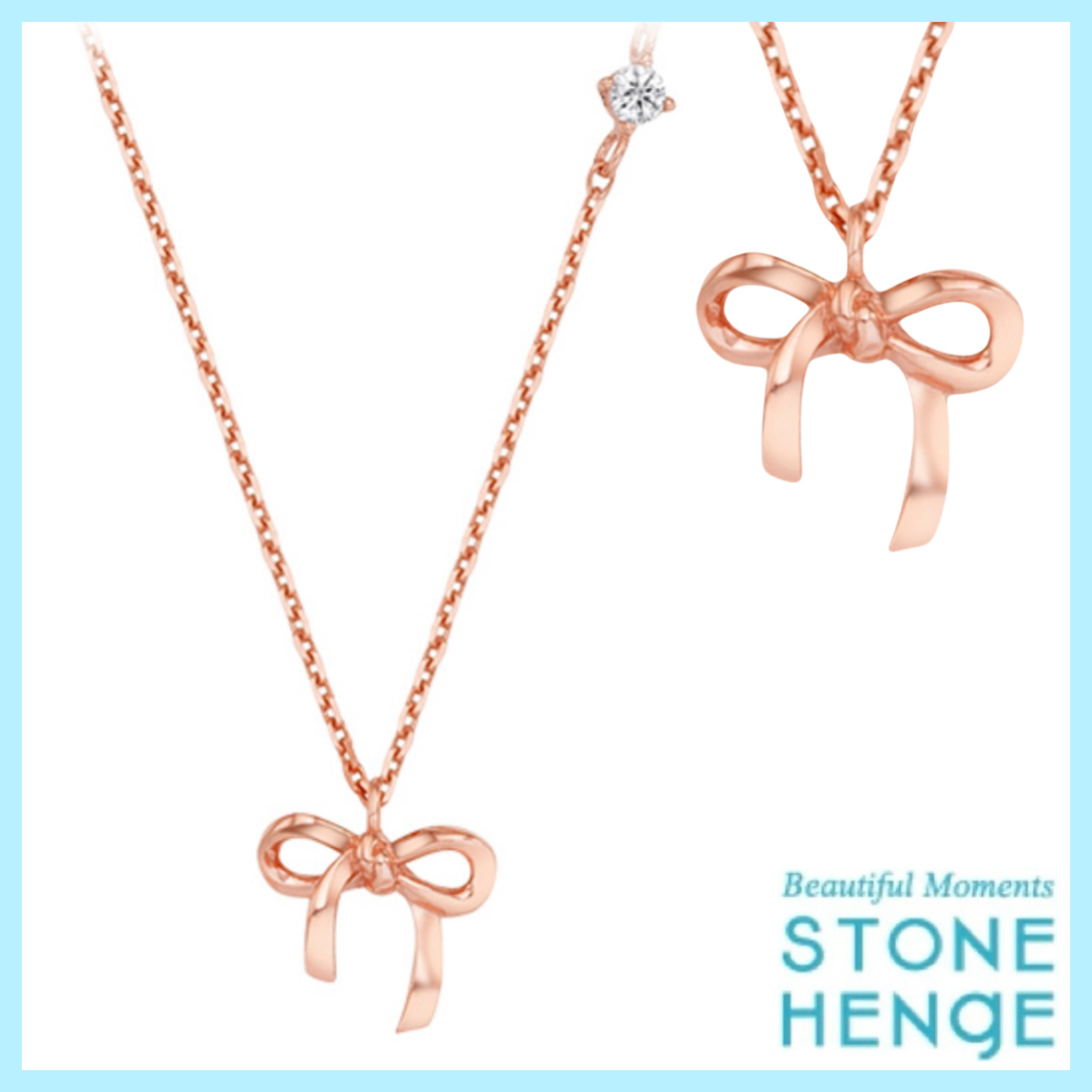 ☆STONE HENgE☆ ローズゴールド Silver 925 ネックレス