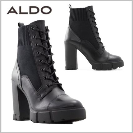 ALDO Lace-up Platform Round Toe Lace-up Casual Style Block Heels