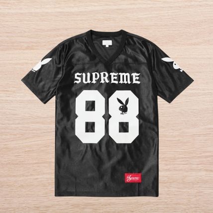 Supreme Playboy Football short sleeve T-shirt Jersey color