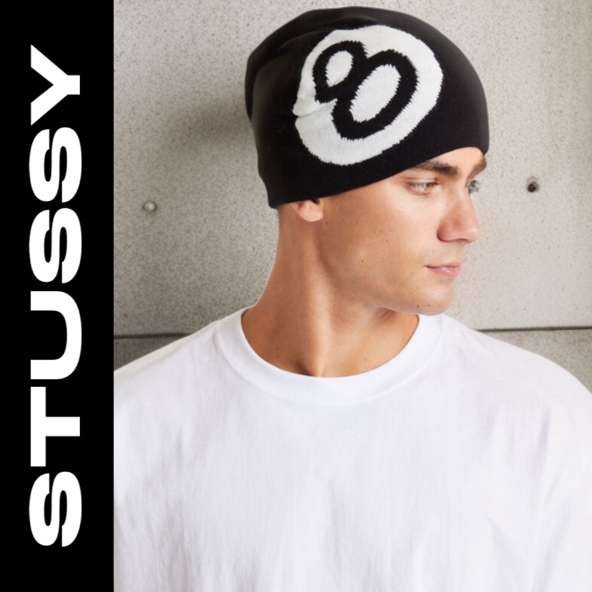 STUSSY 8 BALL SKULL BEANIE ニット帽