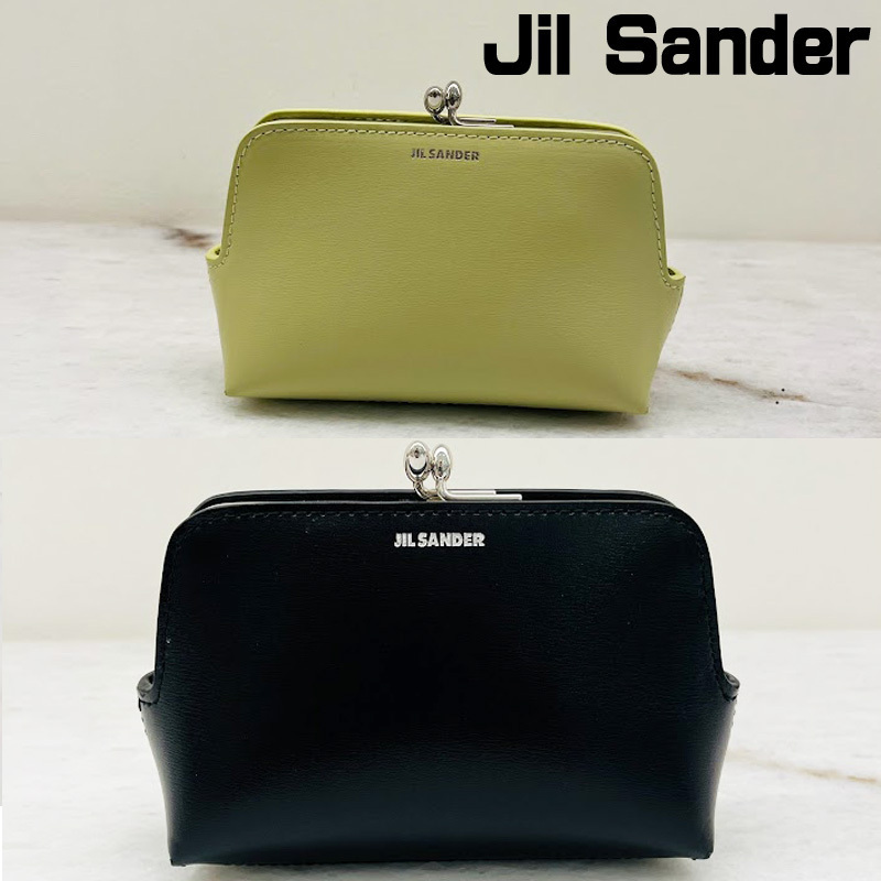 直営店買付 JIL SANDER ジルサンダー がま口 クラッチバッグ