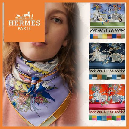 HERMES(エルメス) / スカーフ/シルク/青/エルメス/HERMES