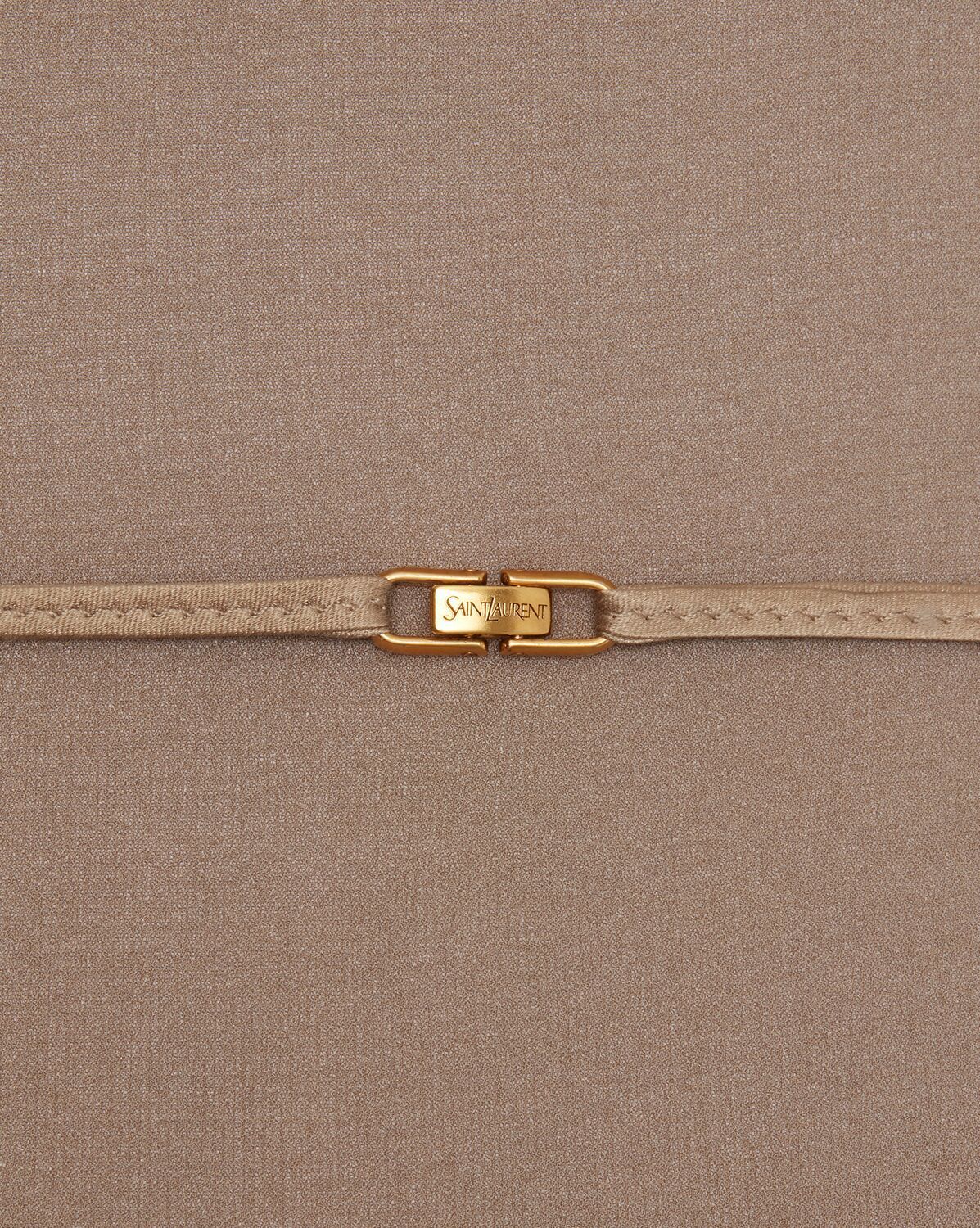 Saint Laurent《バックレス ボディスーツ》ベージュ DHL 直営店