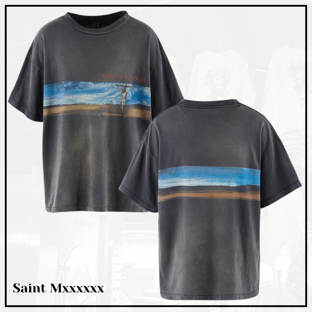 おしゃれを盛り上げる【Saint Mxxxxxx】Ss tee sky Tシャツ
