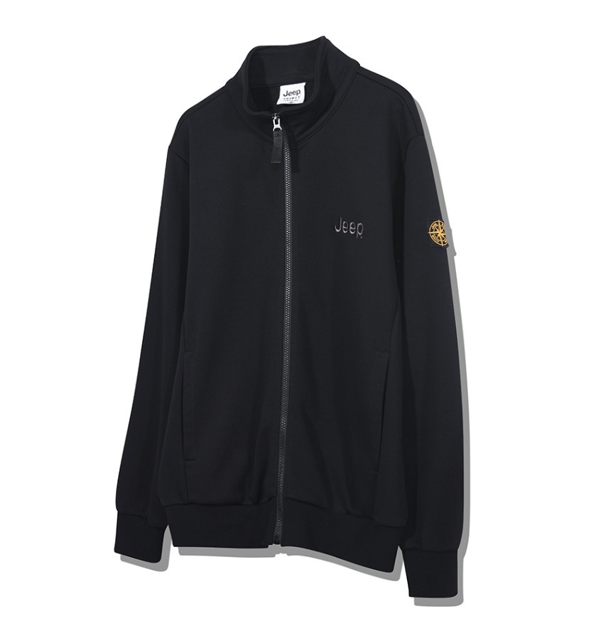JEEP☆UNISEX_Small-logo Pocket Half Zip-Up_2色