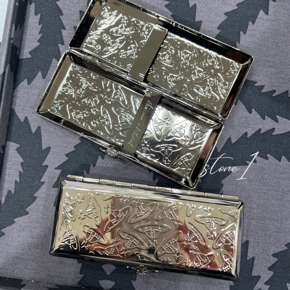【Vivienne Westwood】即対応メタルスリムORB シガレットケース Vivienne Westwood】即対応メタルスリムORB シガレットケース