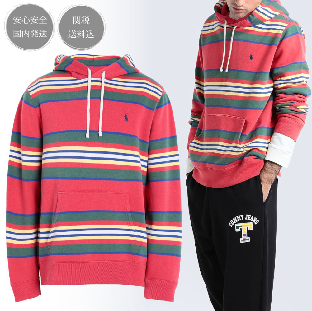 Polo Ralph Lauren ポロ ストライプ ロゴ スウェット フーディー
