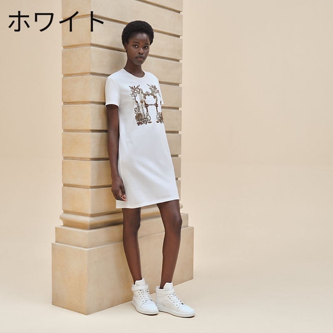 １枚でさらりと着れるHermesカートリッジマキシドレス さらっと着れる♪シンプルが◎ HERMES カートリッジマキシドレス