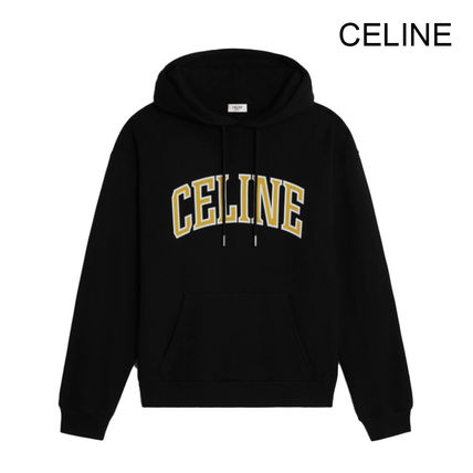 CELINE Hoodies celine loose hoodie in COTTON FLEECE