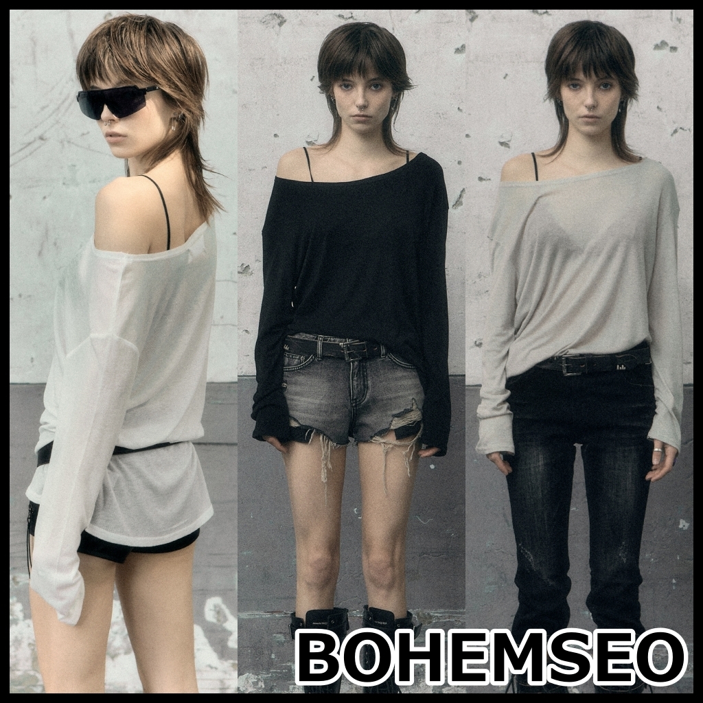 【BOHEMIAN SEOUL】BOHEMSEO SHEER LOOSE FIT LONG SLEEVE 長袖