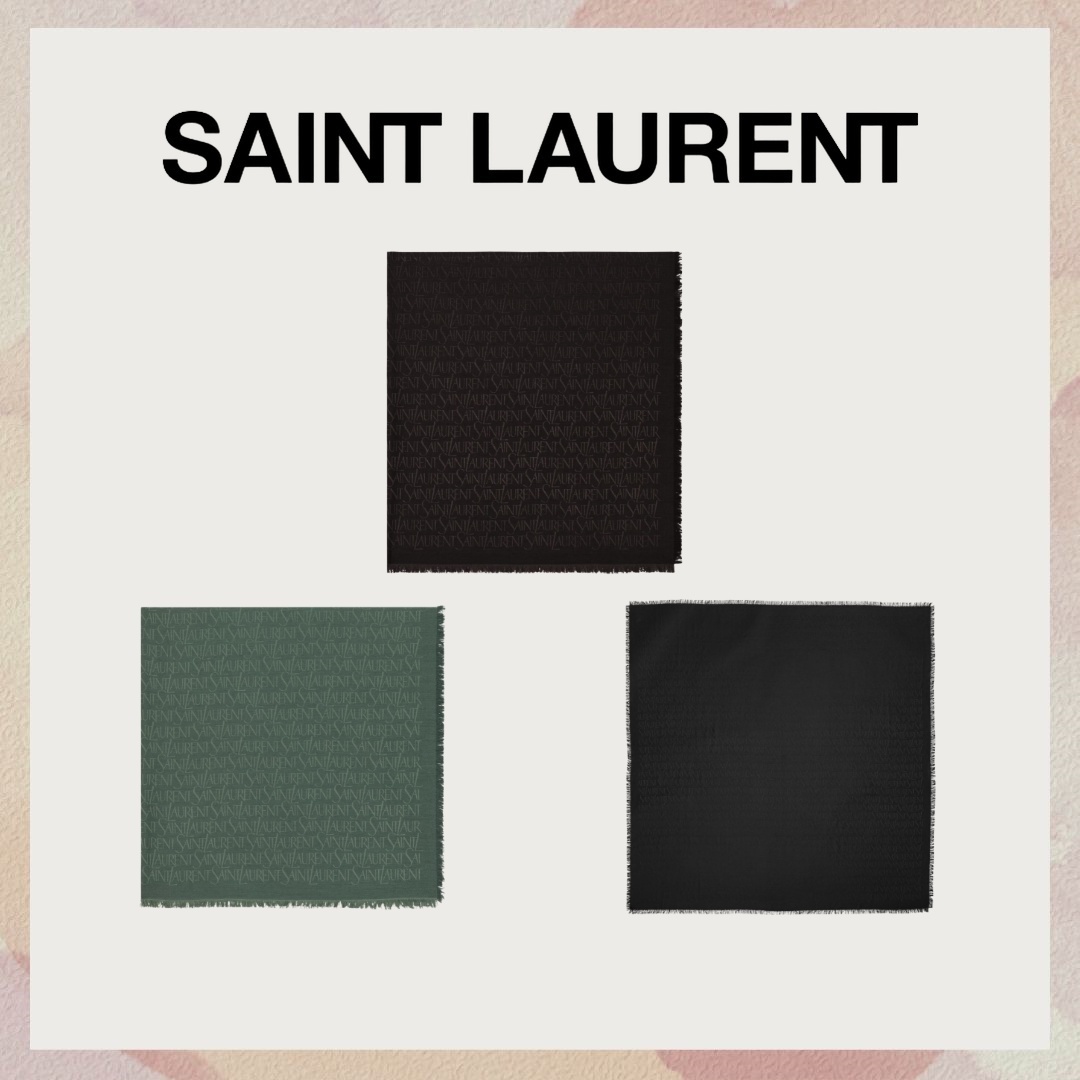 【Saint Laurent】ラージ スクエアスカーフ