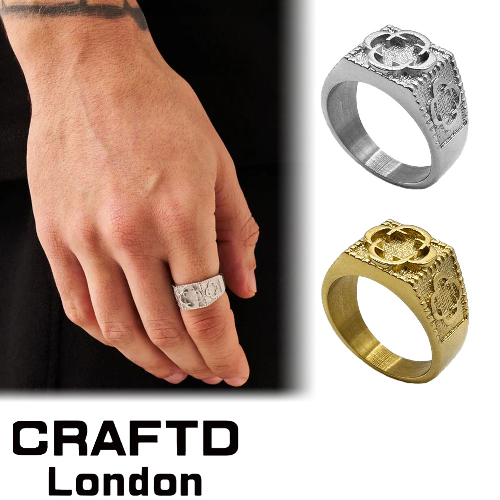 CRAFTD London クラフトロンドン 指輪 CLOVER SOVEREIGN RING