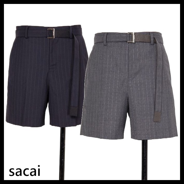 sacai 国内買付 Chalk Stripe Shorts (sacai/ハーフ・ショート