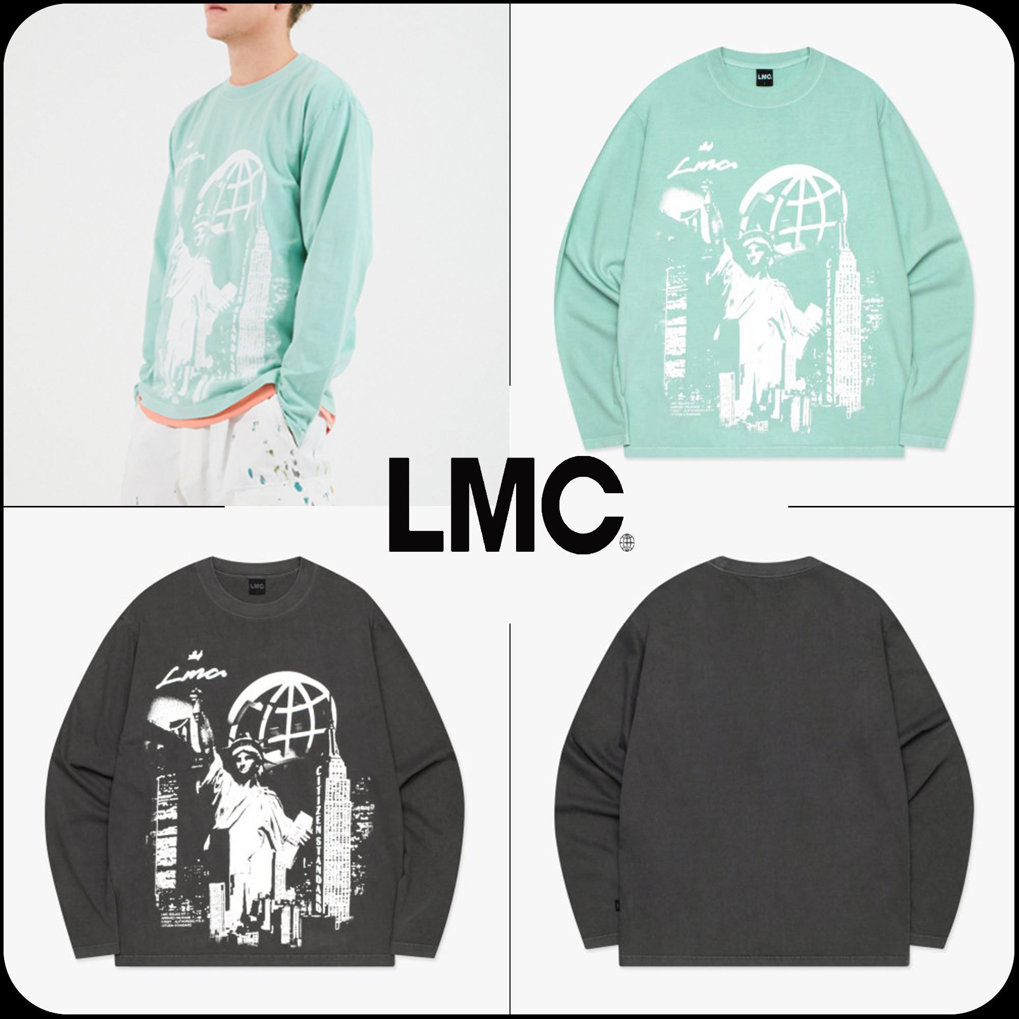 [ LMC]★OVERDYED LIBERTY LONG SLV TEE