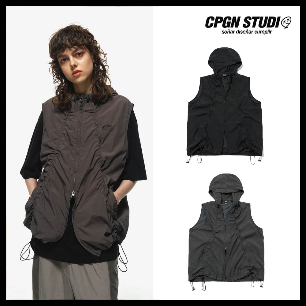 関税/送料込★CPGN Studio★Shirring Hood Vest