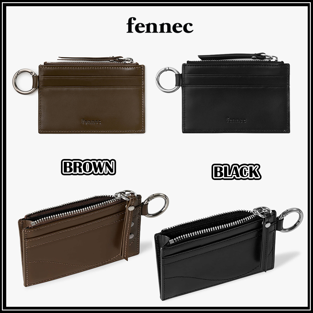 新作★2色【FENNEC】RIVET ZIPPER CASE カードホルダー◆送料込