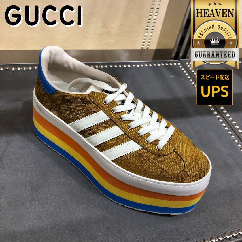 6万取引突破★UPS速達便利用【GUCCI x ADIDAS】PEGGY_スニーカー