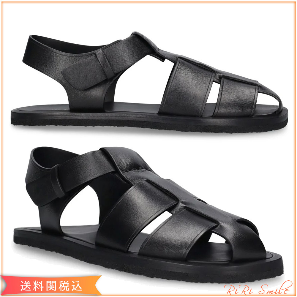【THE ROW】FISHERMAN フィッシャーマン サンダル☆関税送料込 The Row Fisherman フィッシャーマン レザー フラット サンダル