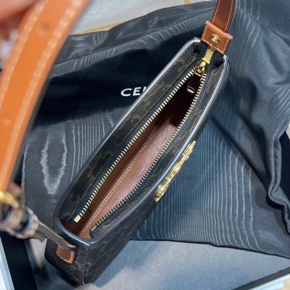 24SS【CELINE】ミディアム ティリーバッグ トリオンフキャンバス CELINE トリオンフキャンバス ミディアム ティリーBAG☆関税込み