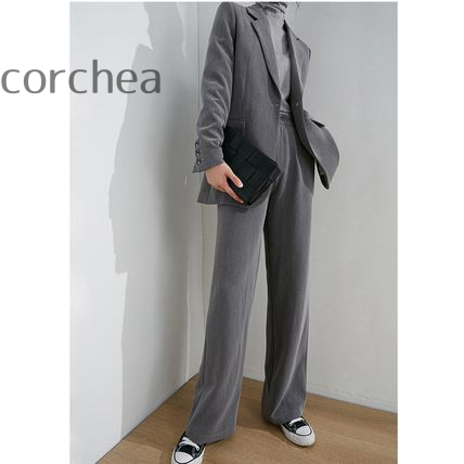 スーツパンツ セットアップ ジャケット パンツ シンプル 通勤