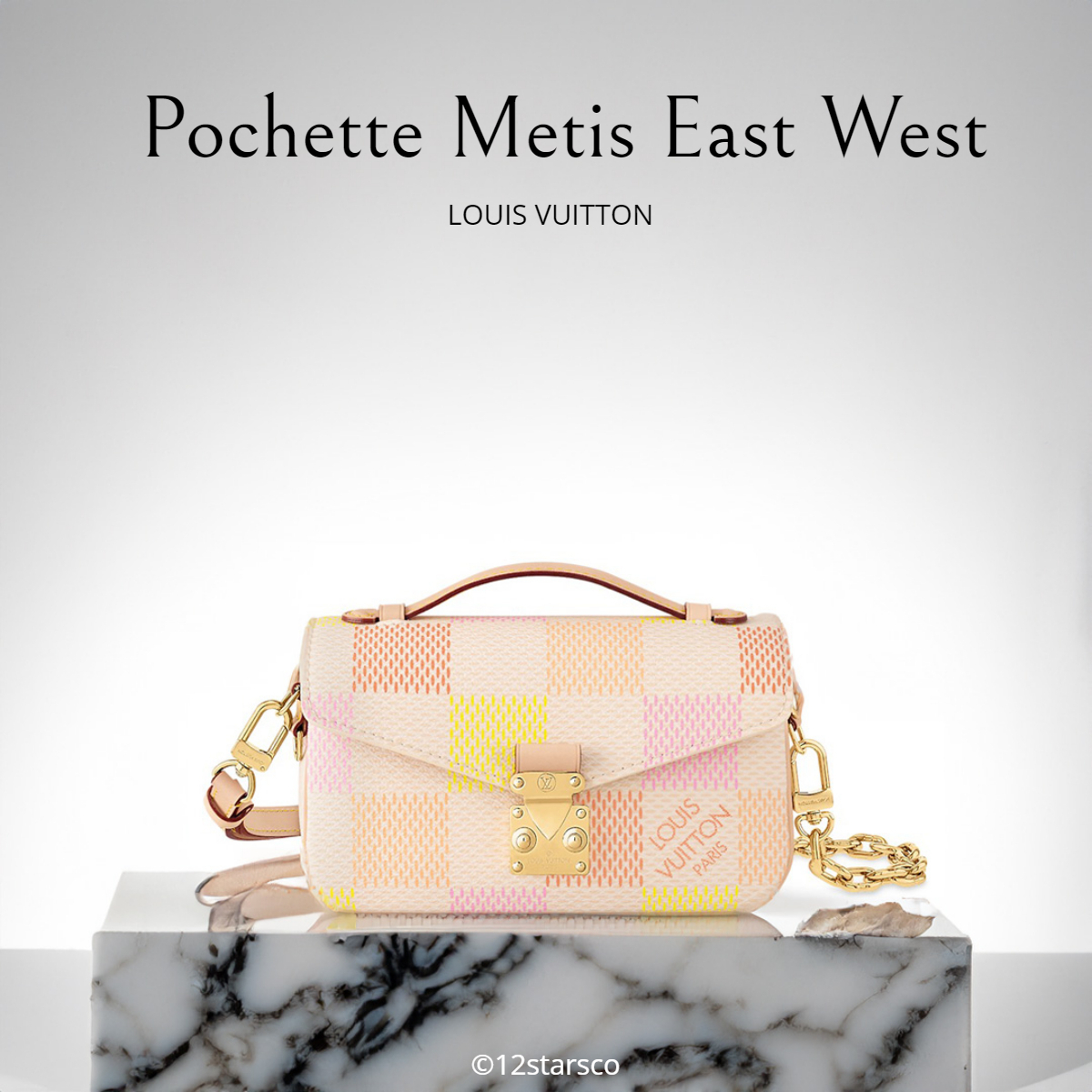 *LV*ポシェットメティス EW パステルダミエ 2way バッグ N40749