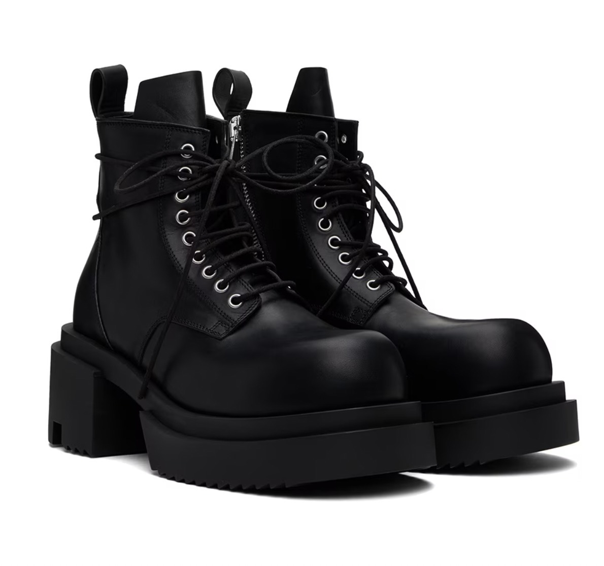 関税負担なし◆RICK OWENS◆BOGUN レザーミドルブーツ ブラック org.jpg