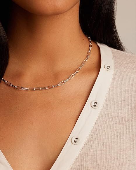 Gorjana【センスUP☆】Parker Paperclip Link Chain ネックレス Gorjana【センスUP☆】Parker Paperclip Link Chain ネックレス
