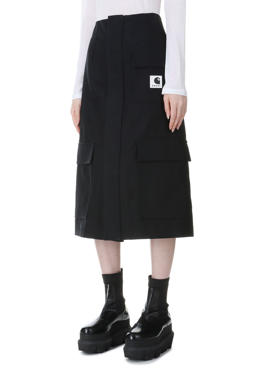 黒2新品 sacai Carhartt WIP Duck Skirt スカート - メルカリ