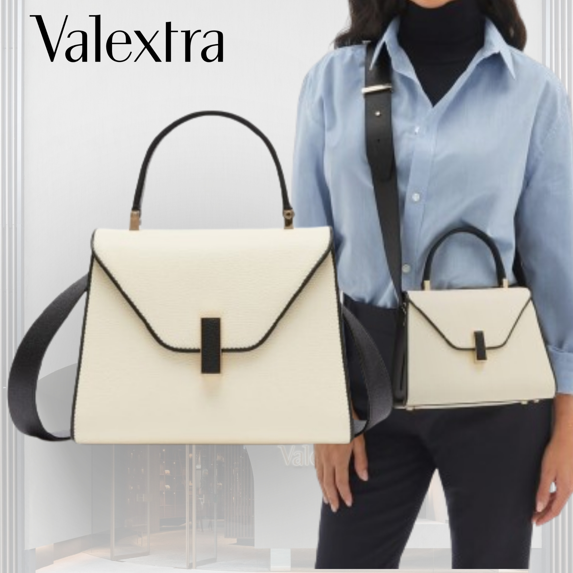 直営店買付【Valextra】Iside イジィデ キアロスクーロ ミニ
