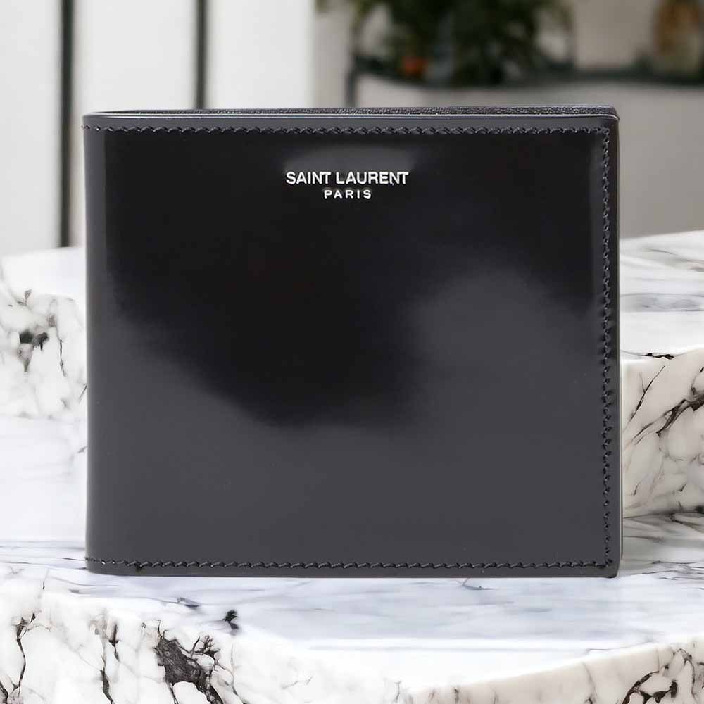 SAINT LAURENT 二つ折り レザーウォレット