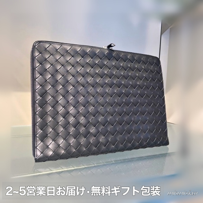 【国内発】BOTTEGA VENETA イントレチャート レザーポーチ676591