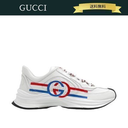 【送料込】GUCCI エンボスロゴ入りランスニーカー