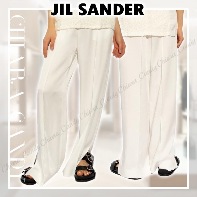 【24SS】JIL SANDER_woman / サテン ルーズフィット パンツ