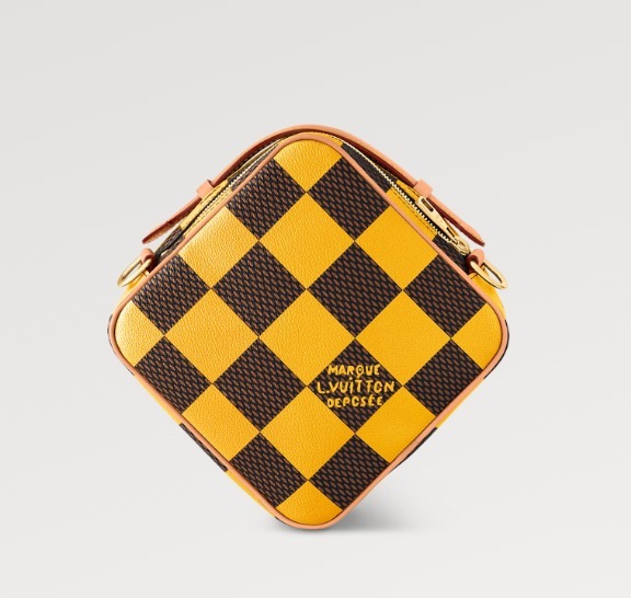 Louis Vuitton《チェスメッセンジャー》黄色 ダミエ レザー 直営