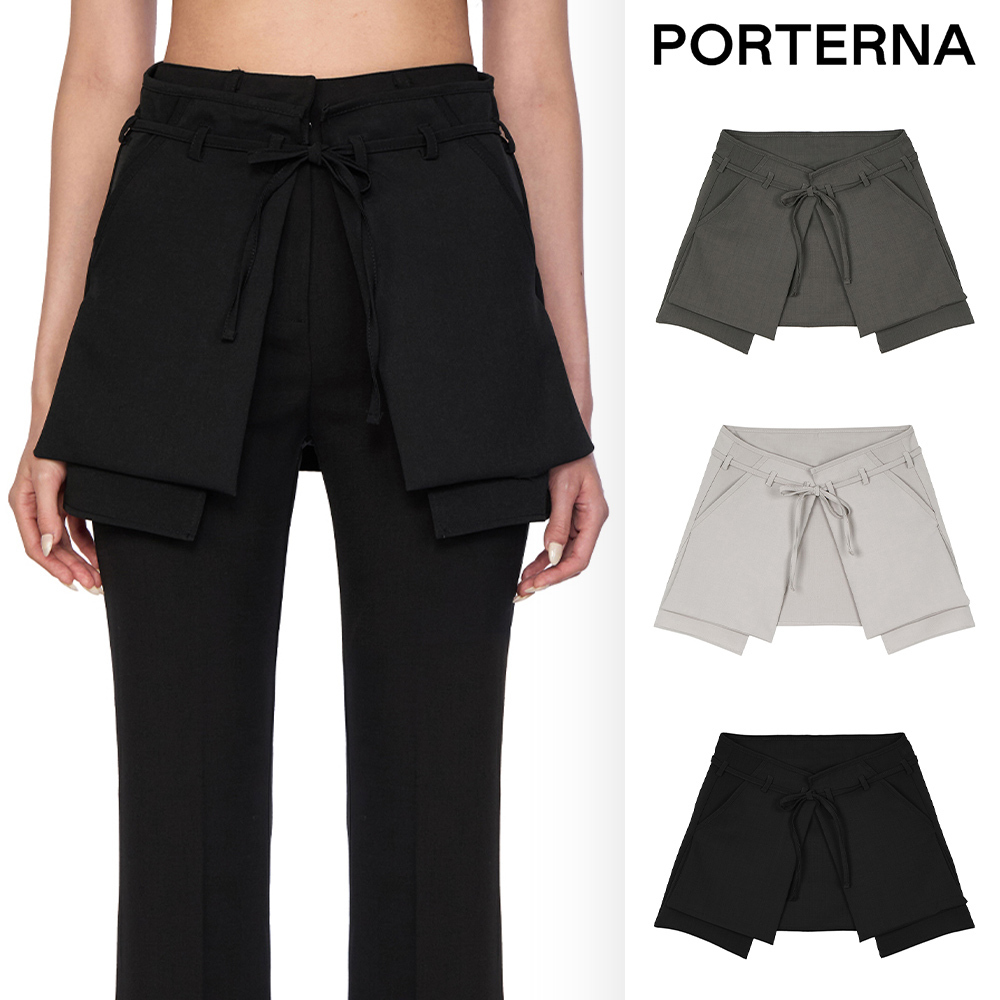 【PORTERNA】Rond Cover-up Mini Skirt