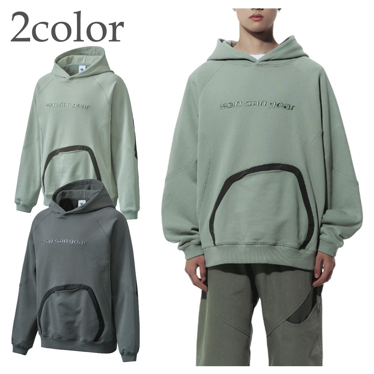 パーカー・フーディ SAN SAN GEAR NYLON POCKET HOODIE 4FK309