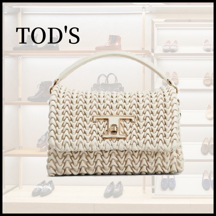 ◆TOD´S◆トッズ Tタイムレス レザー フラップバッグ マイクロ