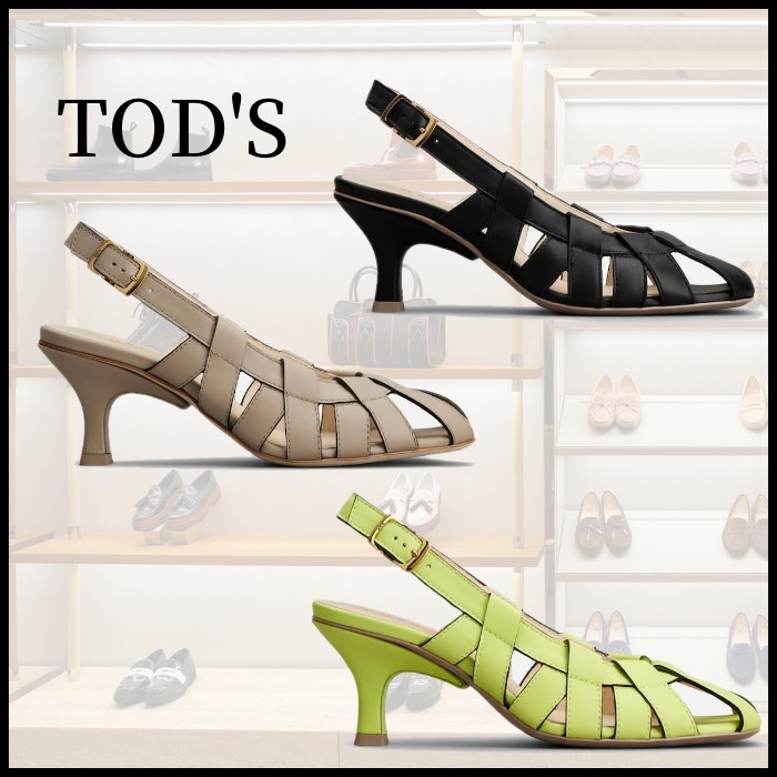 ◆TOD´S◆トッズ レザー スリングバック パンプス