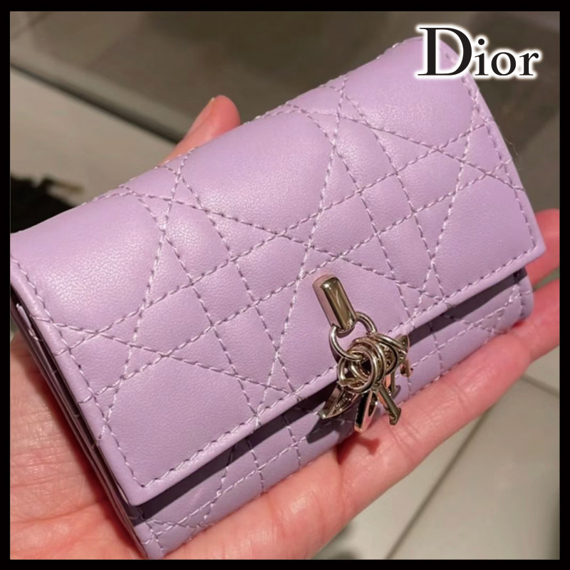 上品なライラック】Dior Miss Dior グリシーヌウォレット (Dior