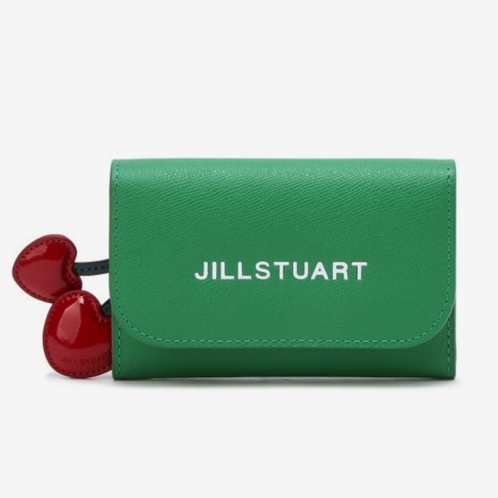 ☆JILLSTUART☆ バイカラー カードケース 名刺入れ 全2色 安心国内発送【JILLSTUART】PAPER CHERRY カードケース ミニ財布