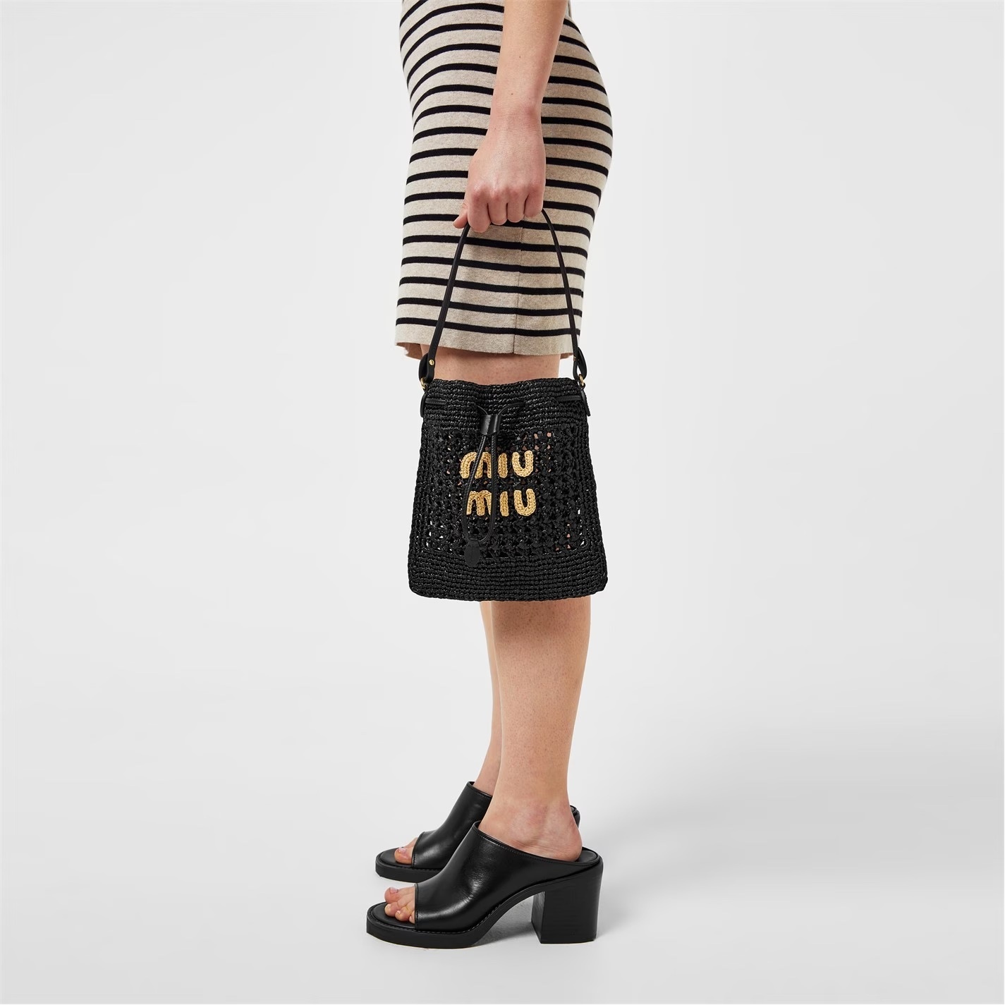 MIU MIU】お買得☆Logo Drawstring Bag (MiuMiu/バッグ・カバン