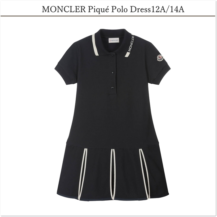 春夏☆MONCLER ピケポロワンピース/~14A☆大人もOK【関税込】