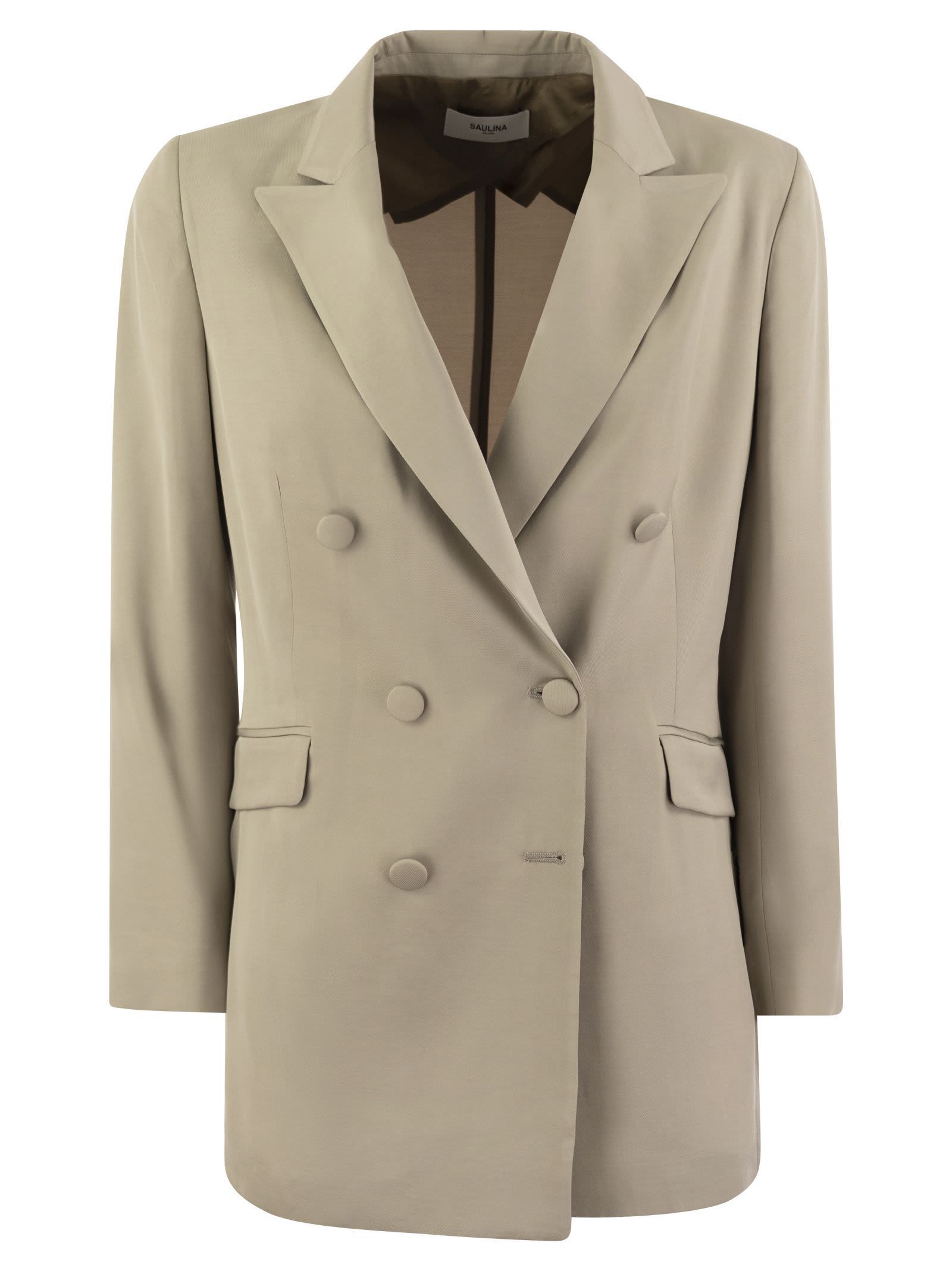スーツ Saulina ANITA - Viscose double-breasted blazer