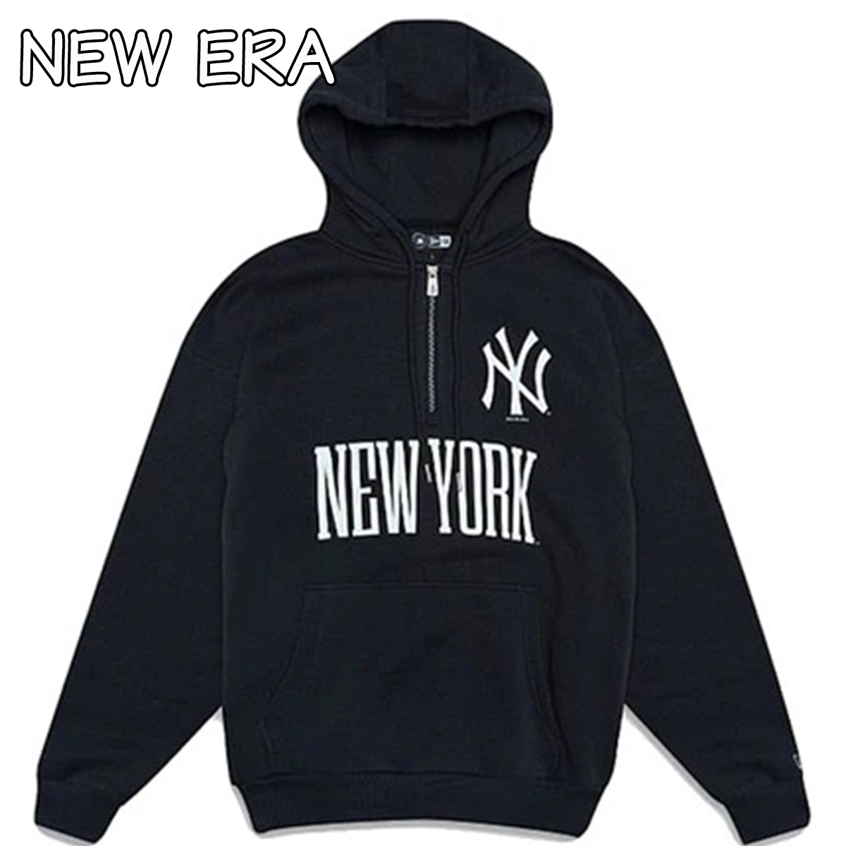 NEW ERA ニューエラ ハーフジップ パーカー ヤンキース NY