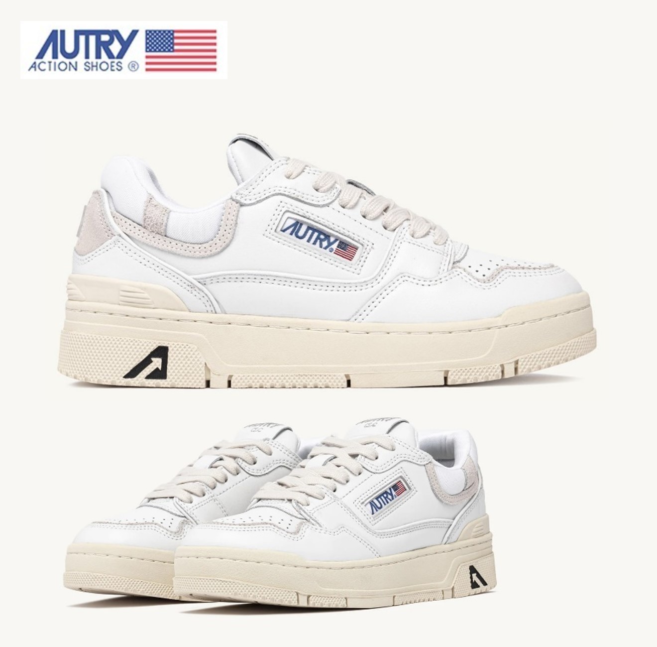 [オートリー] CLC SNEAKERS IN LEATHER スニーカー★追跡可★