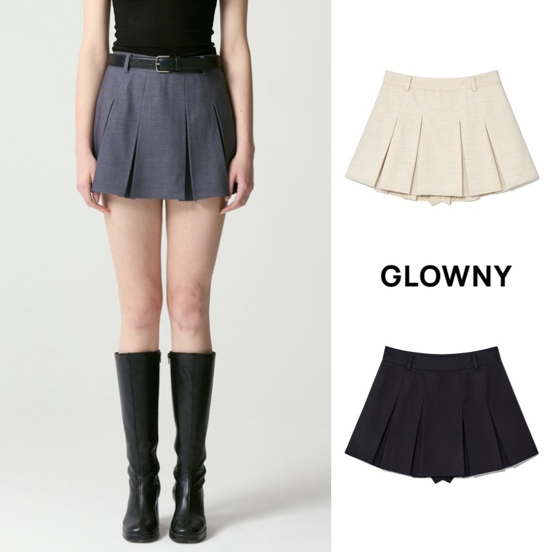 【glowny】IVY PLEATED MINI SKIRT