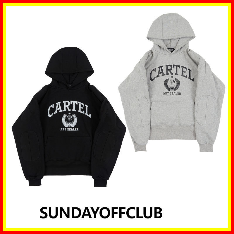 【SUNDAYOFFCLUB】Cartel Shoulder Padded Heavy Terry Hoodie SUNDAY OFF CLUB】Cartel Shoulder Padded Heavy Terry Hoodie