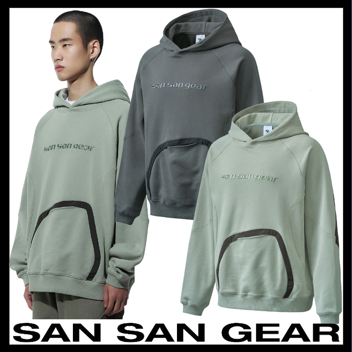 関税/送料込★SAN SAN GEAR★NYLON POCKET HOODIE