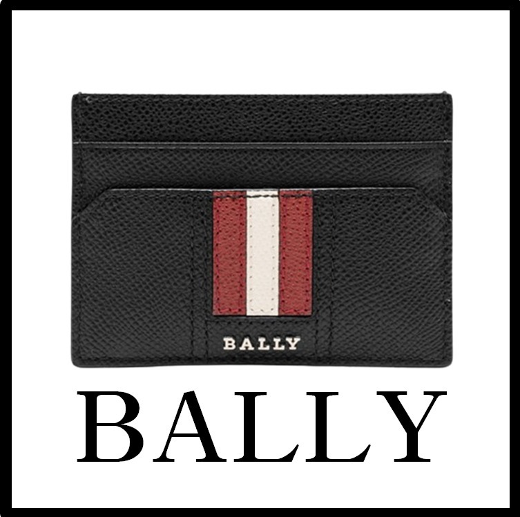 ★関税込★BALLY★BALLY 男性カード財布★BLACK★