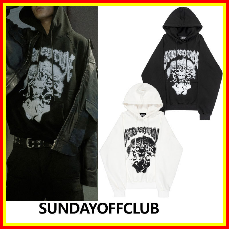 [SUNDAYOFFCLUB] Serpentine Grace Heavy Terry Hoodie /追跡付